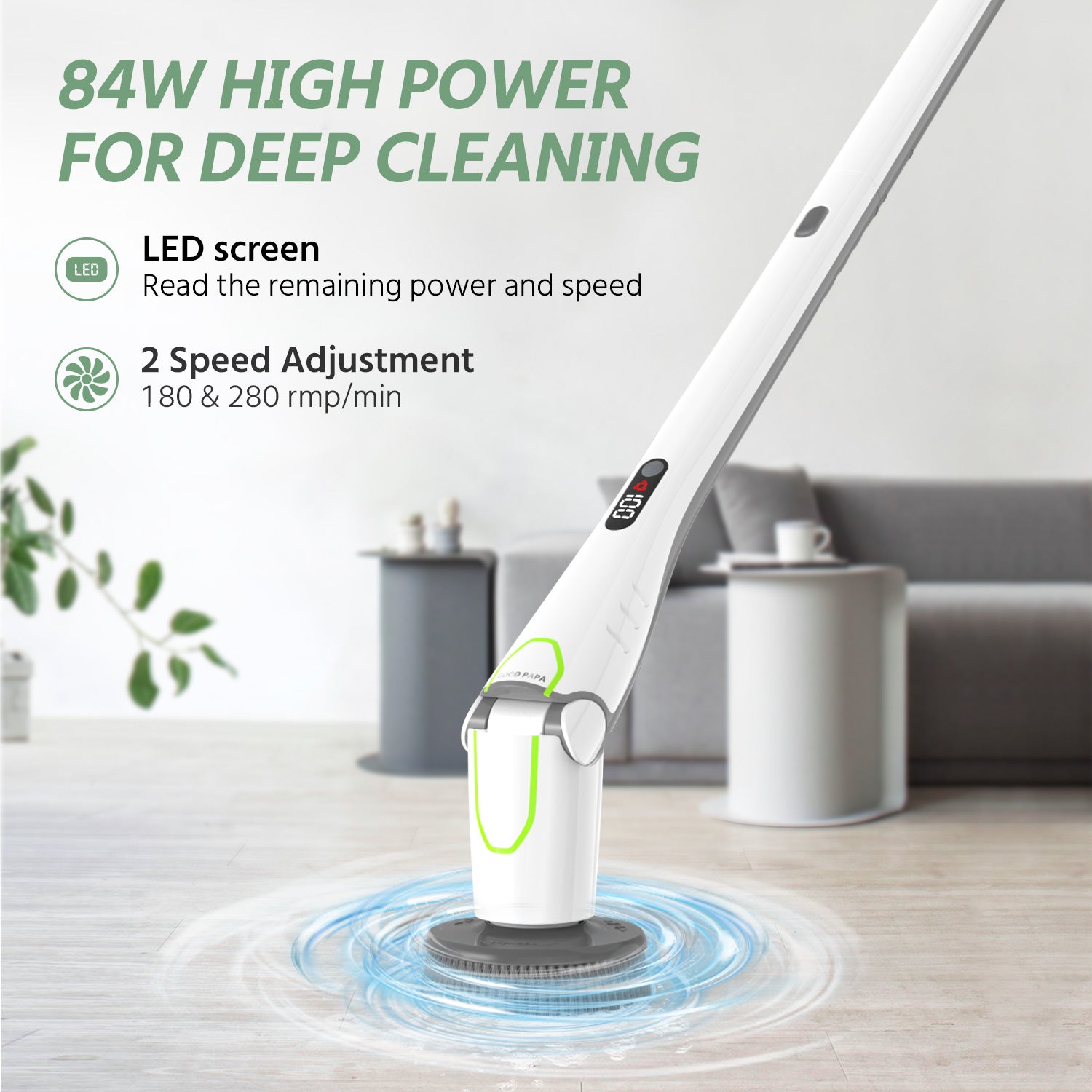 Boomjoy Electric Spin Scrubber Power Cordless and Handheld