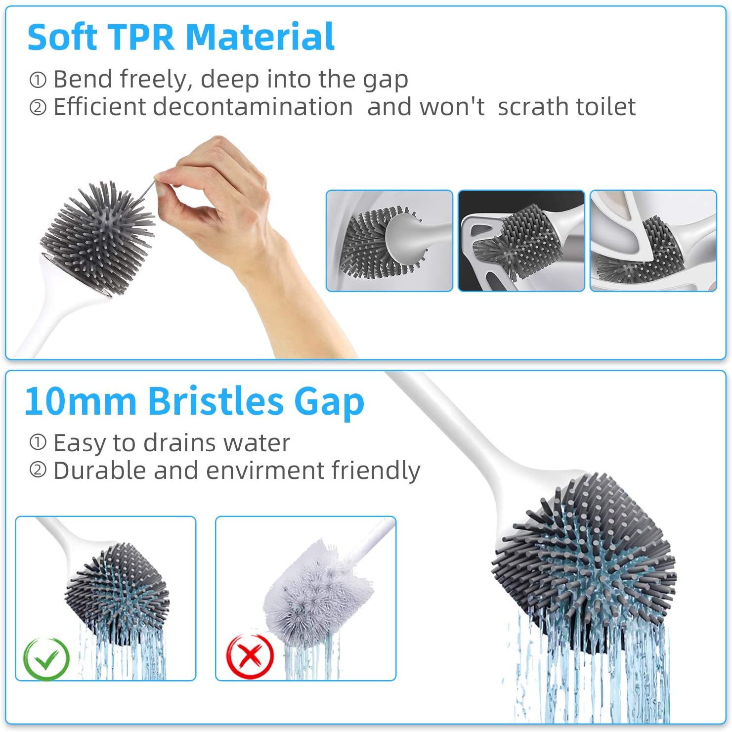 Goodpapa Smart UV Toilet Brush , Electric Self Cleaning Brush,  Self-Sanitizing ,Rechargable Intelligent House Cleaner – GOODPAPA