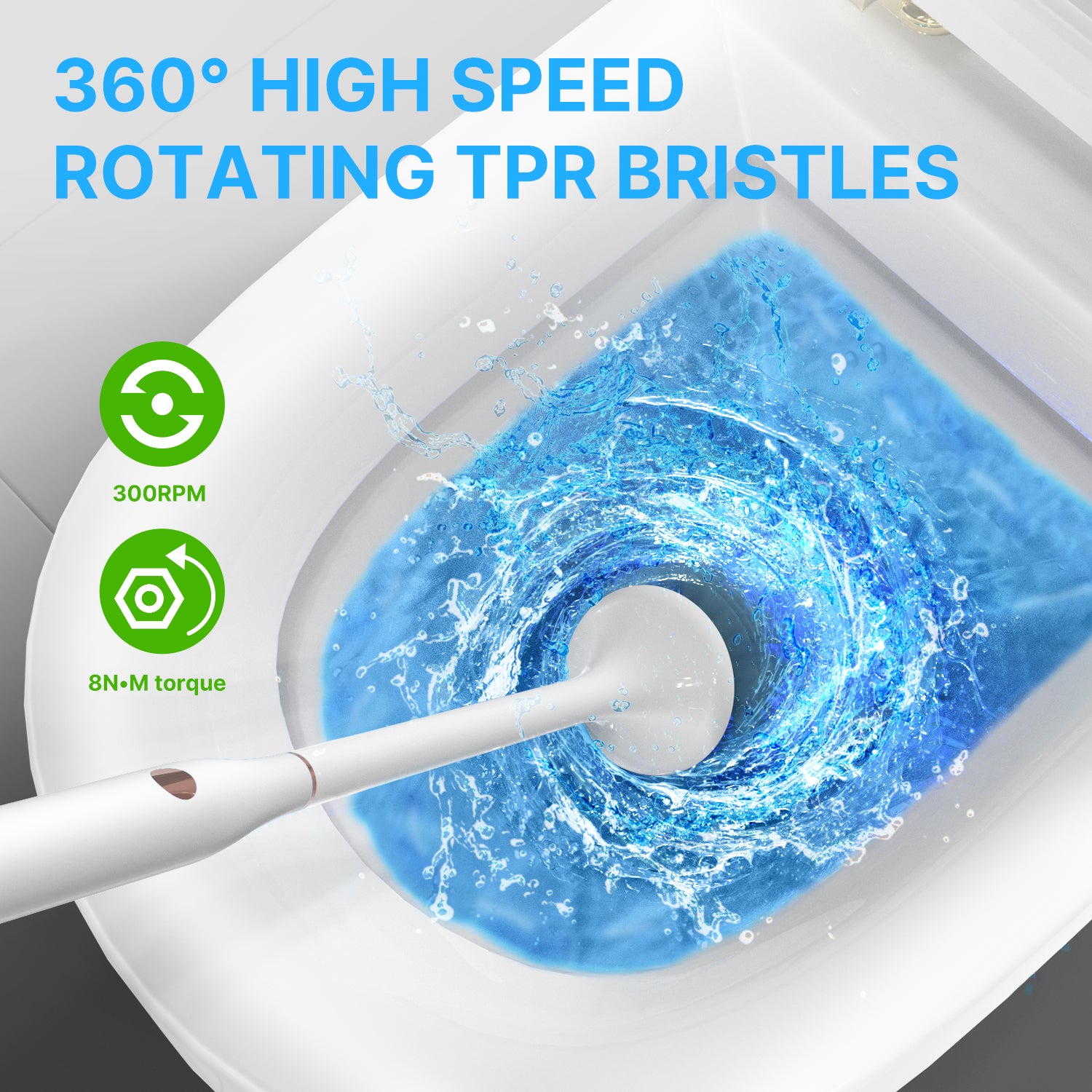 Goodpapa Smart UV Toilet Brush , Electric Self Cleaning Brush,  Self-Sanitizing ,Rechargable Intelligent House Cleaner – GOODPAPA